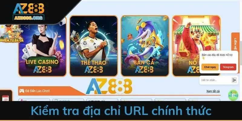Kiểm tra địa chỉ URL chính thức